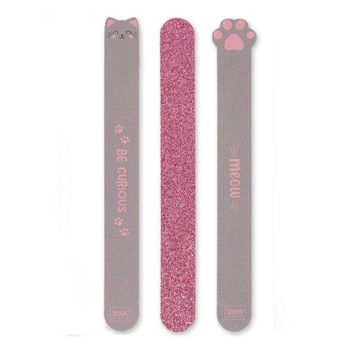 [LE-4291] Set de 3 Limes à Ongles Kitty Nails Before Males Legami