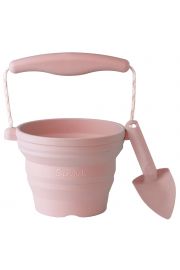 [SC-2088] Mini Seau Pliable avec pelle Vieux Rose 