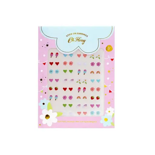 [OH-3649] Boucles D'Oreilles Autocollantes Oh Flossy