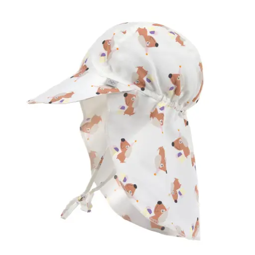 [LA-5107] Casquette Protège-nuque Anti-UV Glace Chien 41-44 (3-6 mois) Lassig