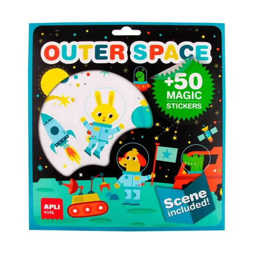 [AP-3760] Autocollants avec scène Espace