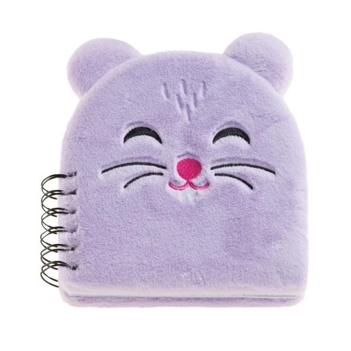 [BA-2447] Carnet Peluche Chat