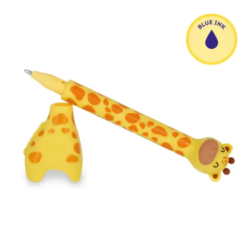 [LE-3254] Stylo à Bille Giraffe avec Base - Stand-Ink Ovation